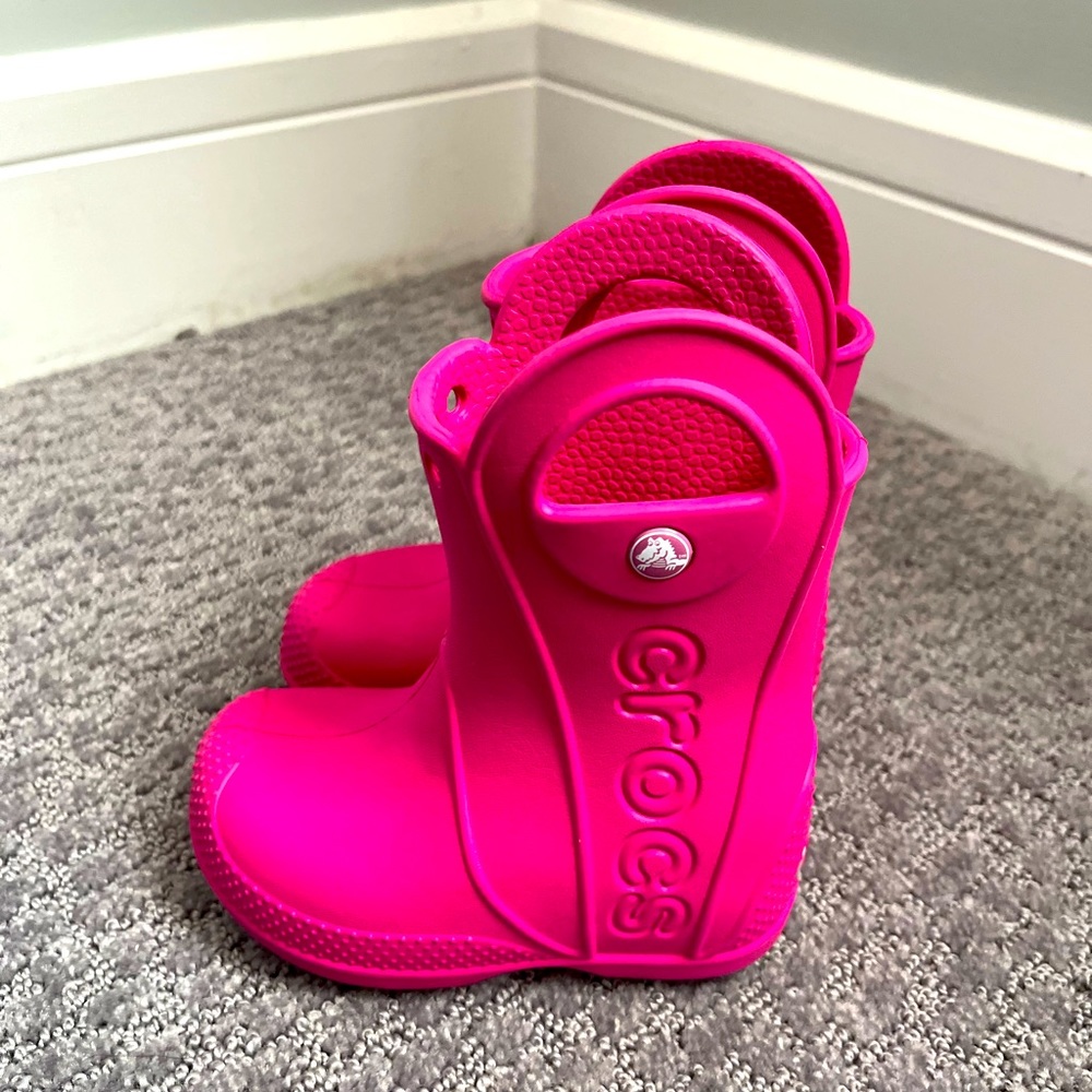 Toddler crocs rain boots